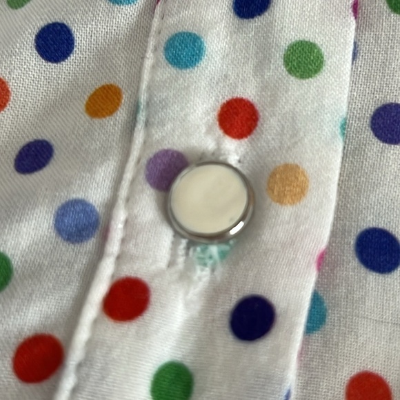 Jean Marc Philippe Polka Dot Button Front Blouse - Size XL - Picture 7 of 9